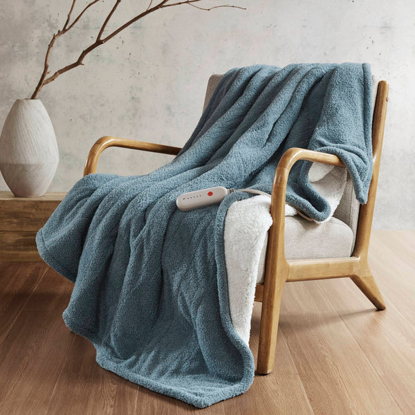 Dream Soft Heated Throw Blanket, 50x60' – Blue (1 Piece) GH Modern Living