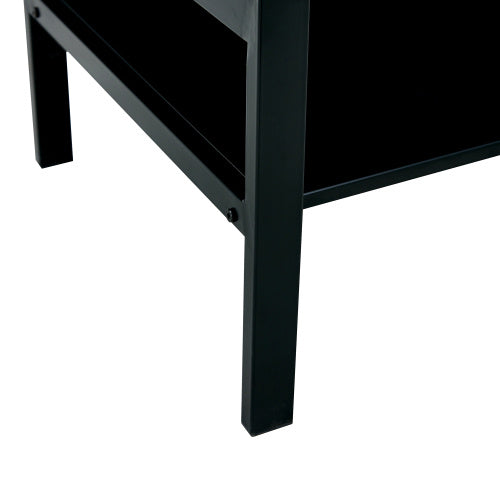 Modern Lift-Top Glass Coffee Table – 2-Layer Tempered Glass, Black, 37.8" CJDropshipping