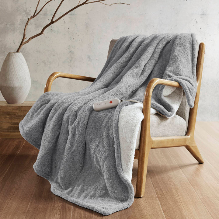 Dream Soft Heated Throw Blanket, 50x60' – Grey (1 Piece) GH Modern Living
