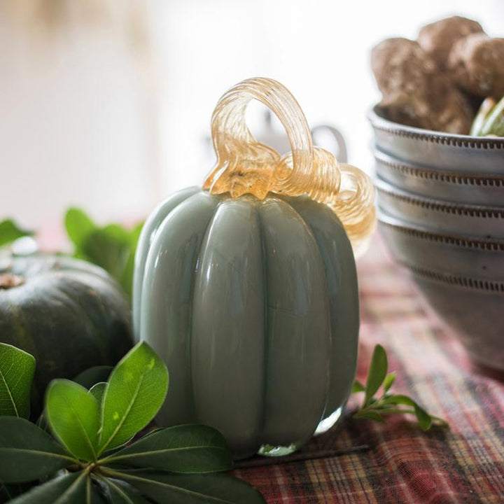 Glass Pumpkin Accents Sangria Uranus