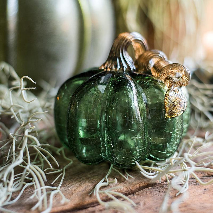 Glass Pumpkin Accents Sangria Uranus