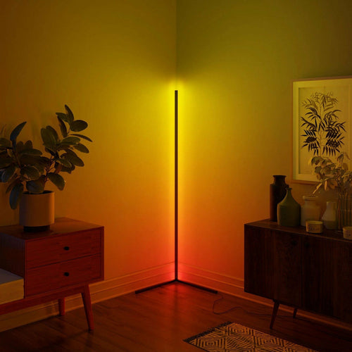 RGB LED Corner Floor Lamps Sangria Apricot